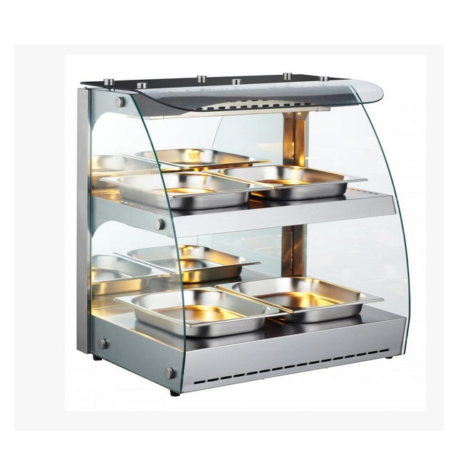 Omcan 43121 24" Countertop Hot Food Display Case