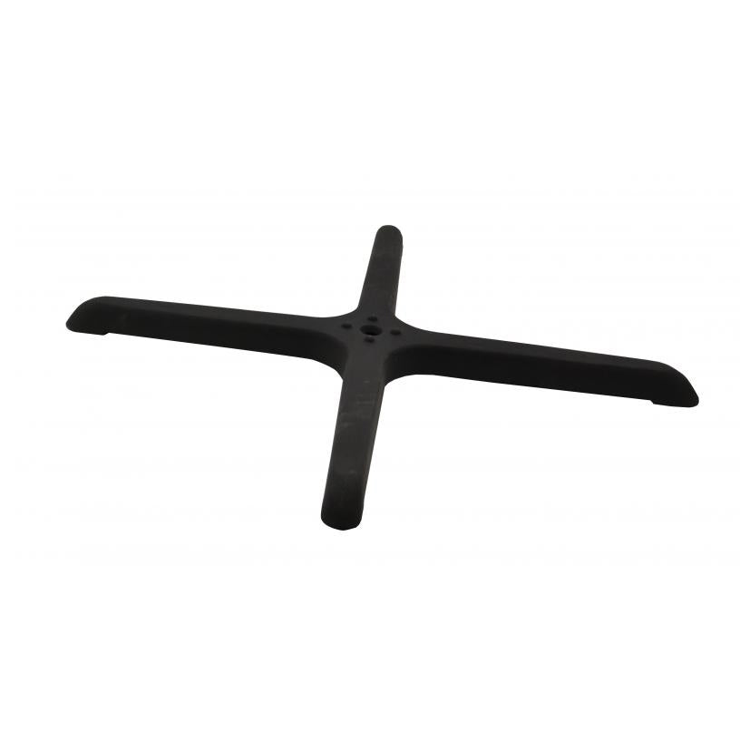 Omcan 43153 Table Base, metal, 22" x 22" cross-shaped, black, for use with column #43206