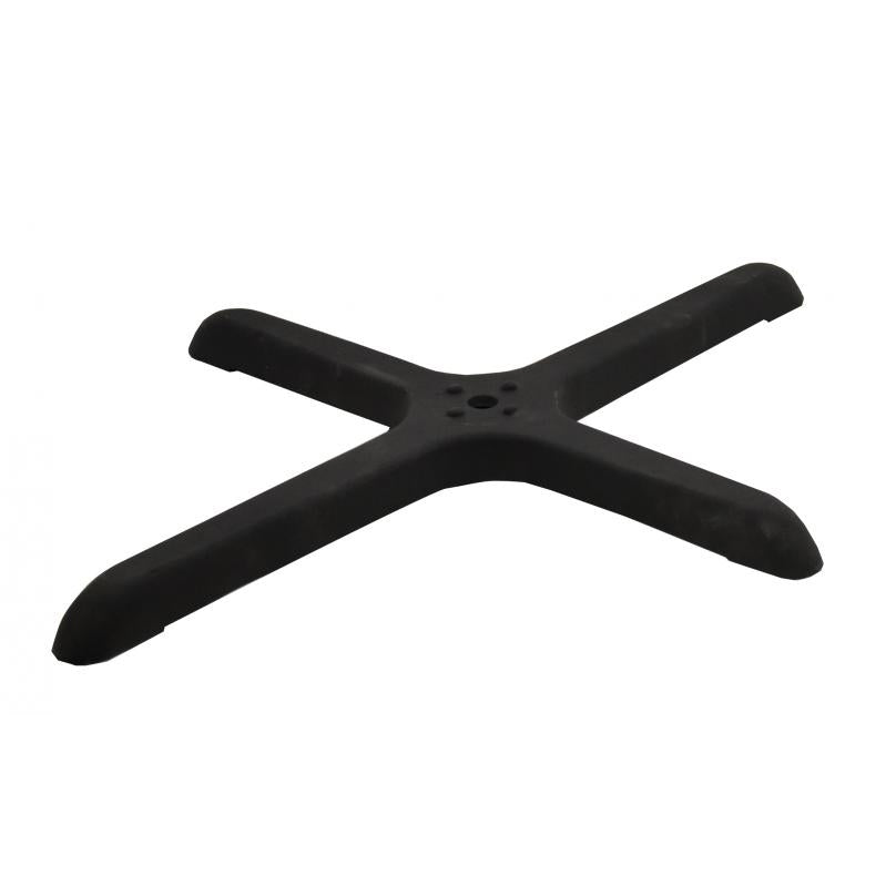 Omcan 43154 Table Base, 24" x 30" Cross-Shaped Metal, Black, Base Bottom, For Column #43206