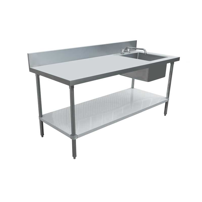 Omcan 43242 with Prep Sink(s) Work Table | 60" Wide