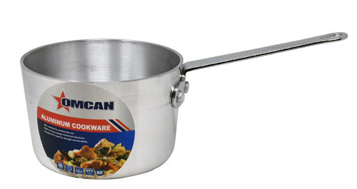 Omcan 43342 Sauce Pan - 1.5 Qt Aluminum Cookware, Smallwares, Heat-Conductive Design