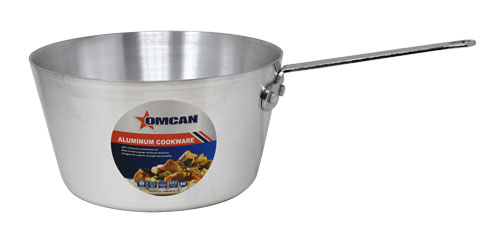 Omcan 43346 Sauce Pan - 5.5 Qt Aluminum Cookware, Perfect for Commercial Kitchens