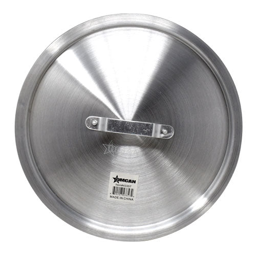 Omcan 43357 Aluminum Pot & Pan Lid, 10.25 Qt, Commercial Cookware Cover, Heavy-Duty Fit