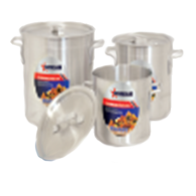 Omcan 43376 Stock Pot - 120 Qt, 21.7" Dia x 19.5" Deep, Aluminum, Dual Handles, NSF