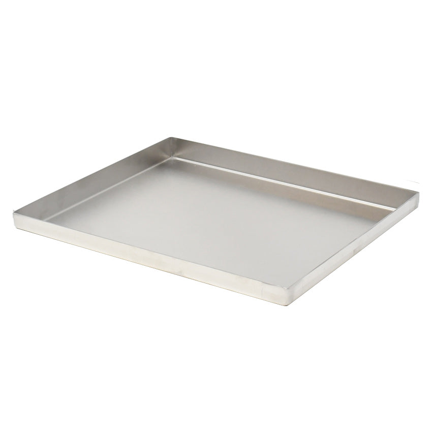 Omcan 43421 Stainless Steel Food Pan - 10" x 6" x 0.75" Storage Tray, Heavy-Duty Construction