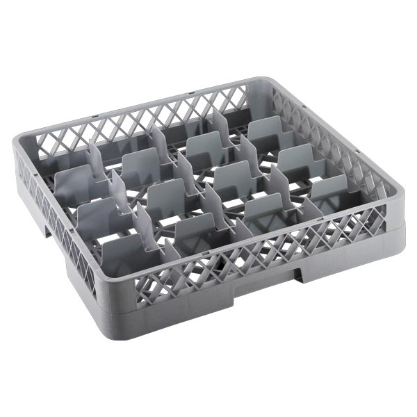 Omcan 43501 Glass Compartment Dishwasher Rack | 19.7" Wide