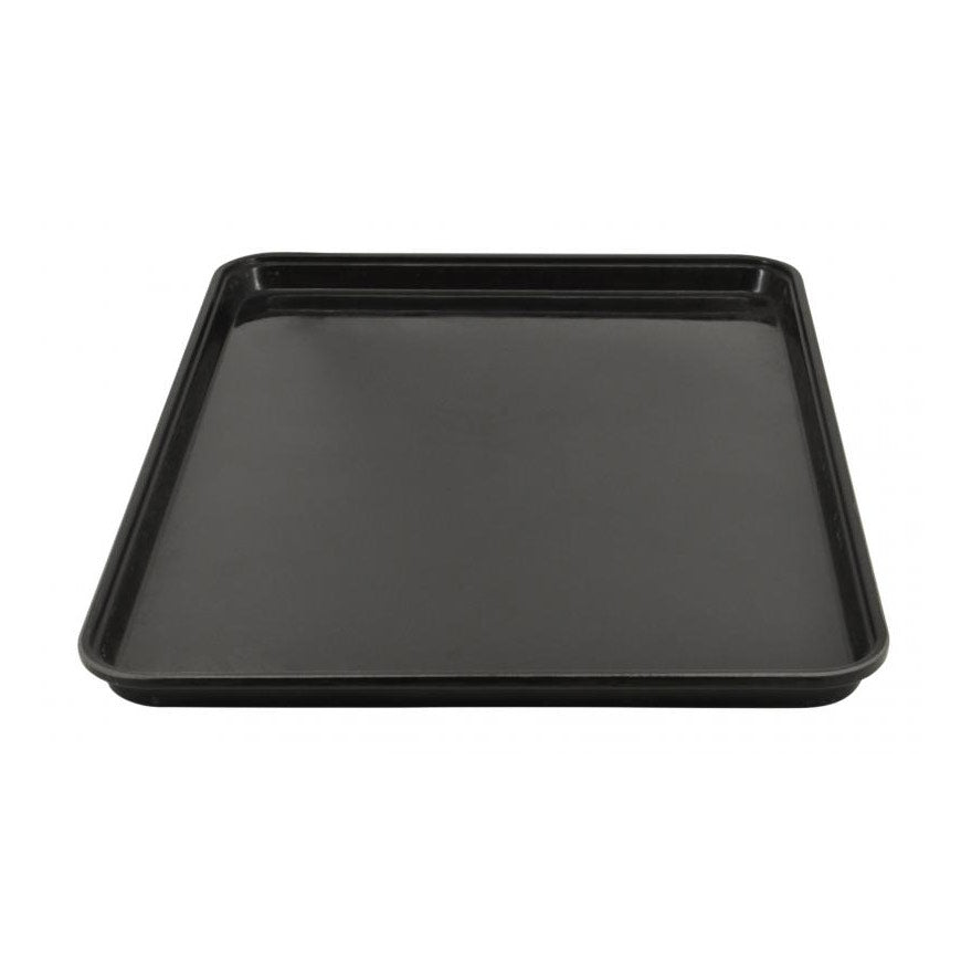 Omcan 43566 Market Tray - Square Bakery Display, 26" W x 18" D x 3/4" H, Black Fiberglass, NSF