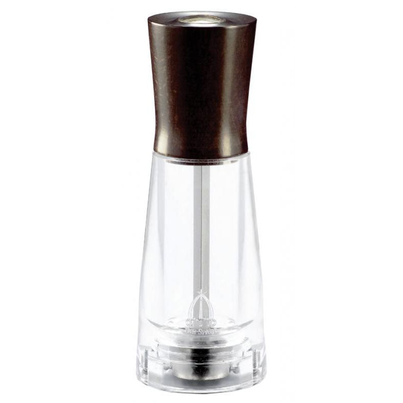 Omcan 43670 TRE SPADE Tosca Pepper Mill, 6" Tall, Italian Beech Wood & Acrylic Base