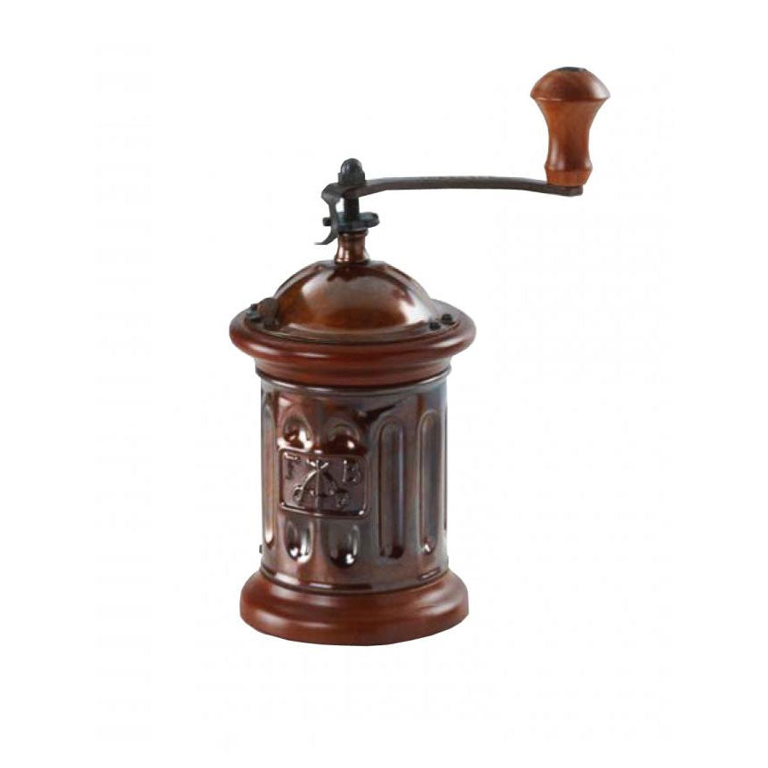 Omcan 43679 Coffee Grinder, 100g Hopper, Steel Mechanism, Beech Wood & Steel, Made in Italy | 5.7" Wide