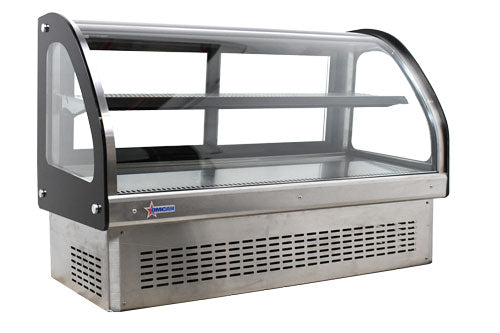 Omcan 44261 47" Drop In Curved Refrigerated Deli Display Case