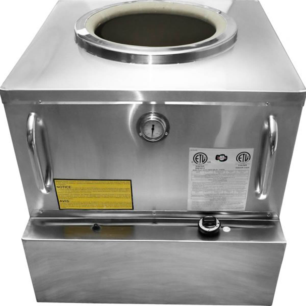 Omcan 44285 (Ce-In-3232) Tandoor Clay Oven, Natural Gas, 32"W X 32"D X 36"H
