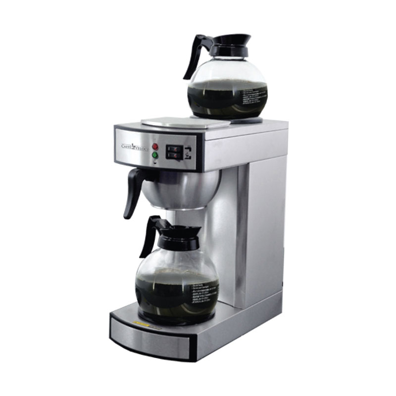 Omcan 44313 Manual Water Fill Coffee Brewer for Decanters / Single - 120V | 7.67" Wide