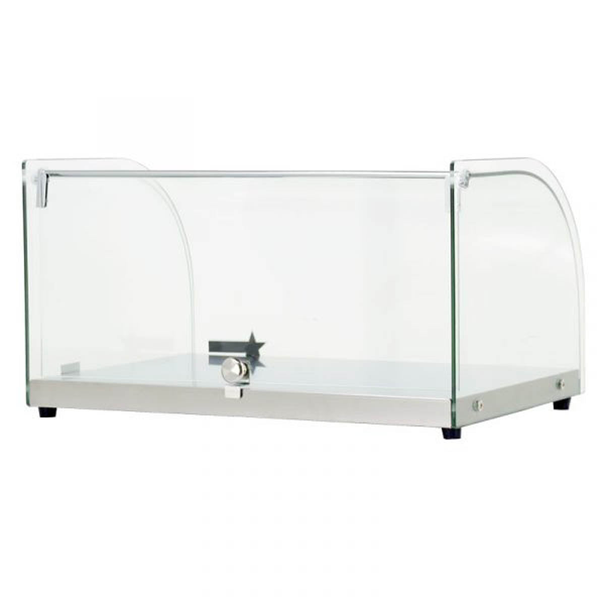 Omcan 44370 (44370) Display Case, Countertop, Curved Front Glass | glass & stainless steel