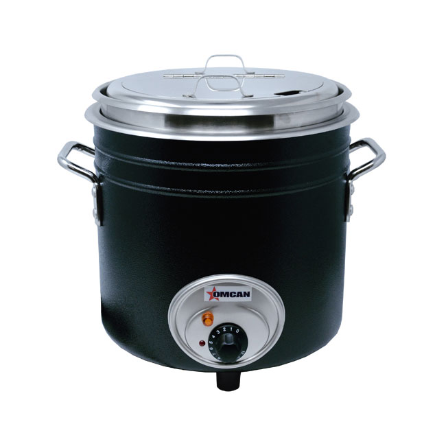 Omcan 44392 (Fw-Tw-5000-B) Retro Stock Pot Kettle, Electric, 11 Qt. Capacity | 11 quart