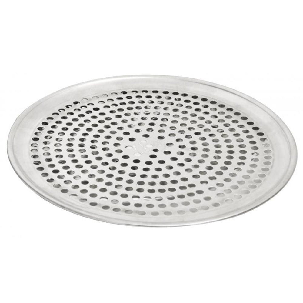 Omcan 44427 Commercial Pizza Pan, Round 18" - 19" Perforated Aluminum Tray, 18-Gauge Construction | aluminum, 18 gauge