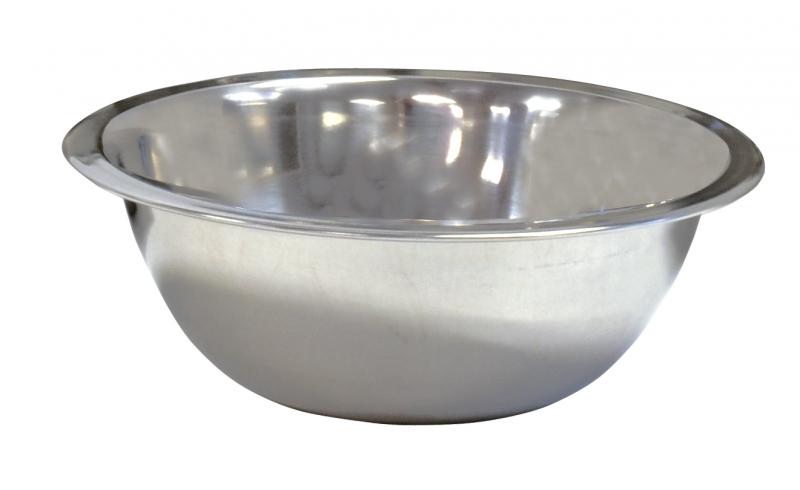 Omcan 44444 Mixing Bowl - 5 Qt (4-5 Qt), 11" Diameter, Flat Bottom, Stainless Steel | 4 - 5 qt