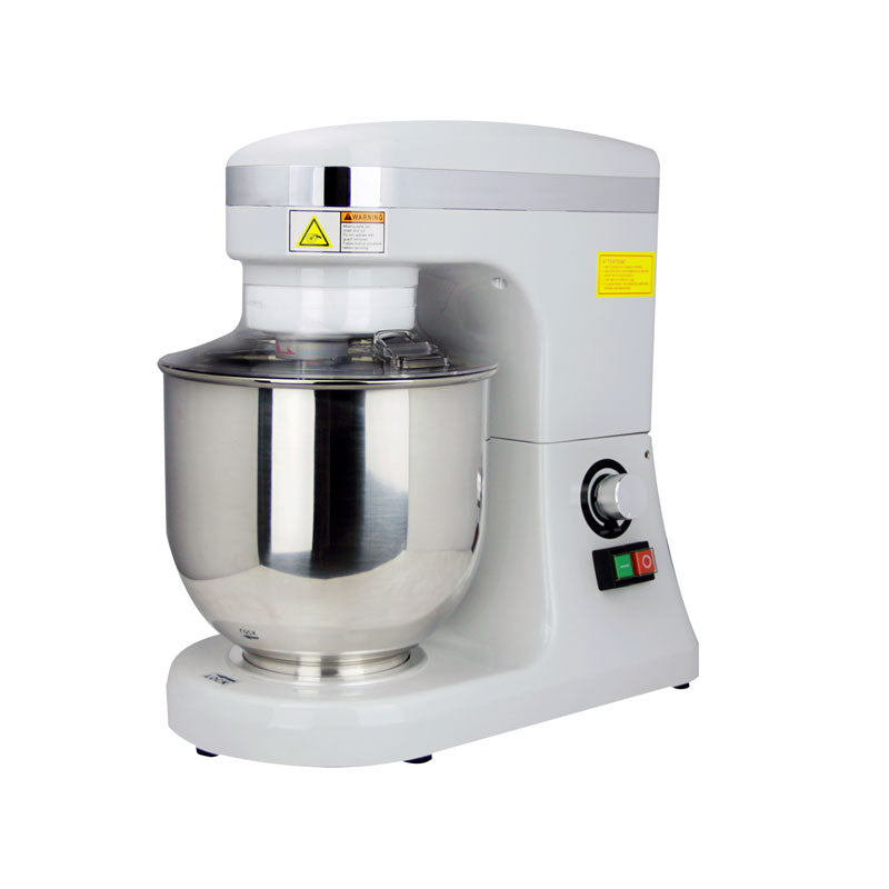 Omcan 44475 Countertop 7 qt Planetary Mixer with Guard, Variable Speed, 270W, 0,37 hp | 9.06" Wide