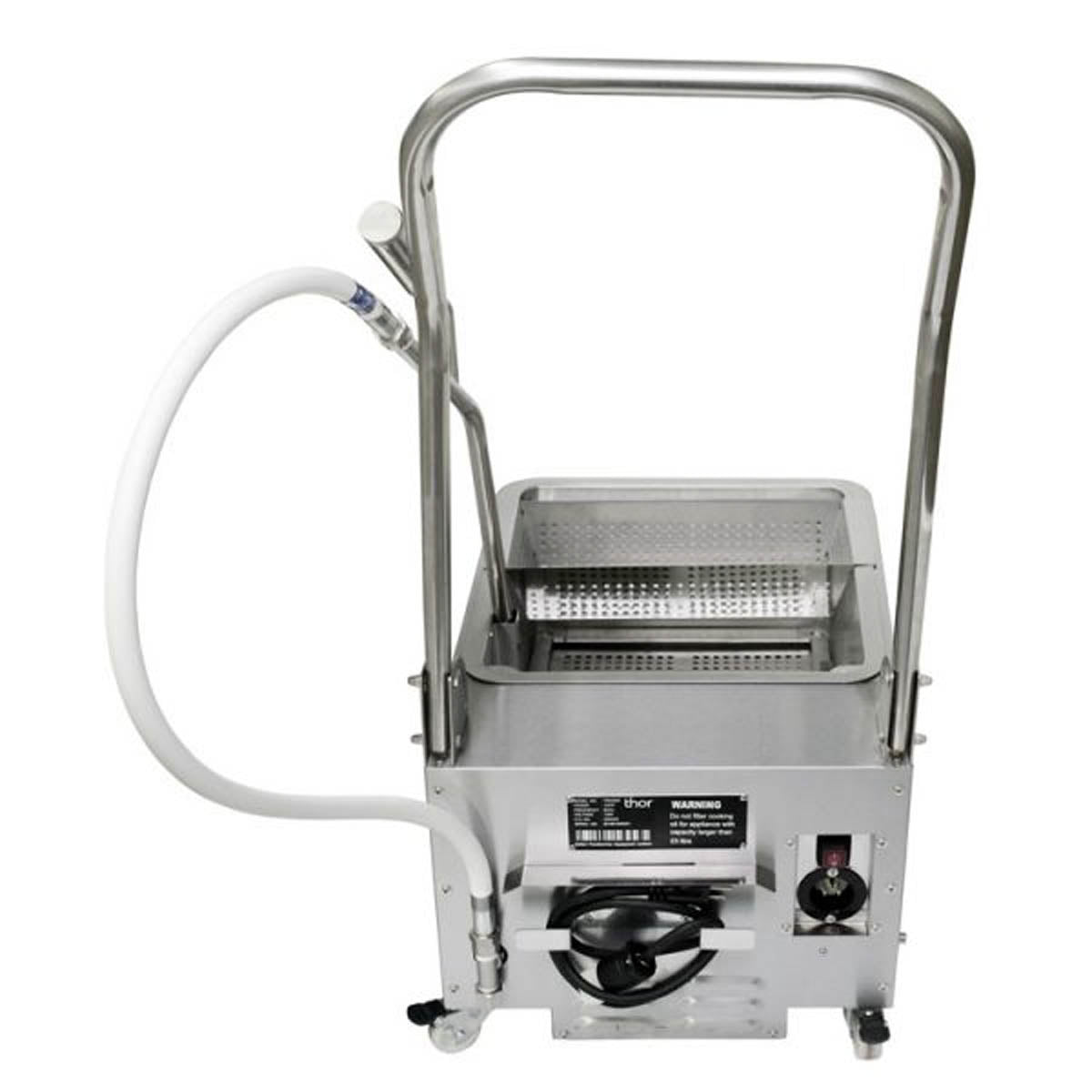 Omcan 44481 Mobile Fryer Filter | stainless steel tank & cabinet