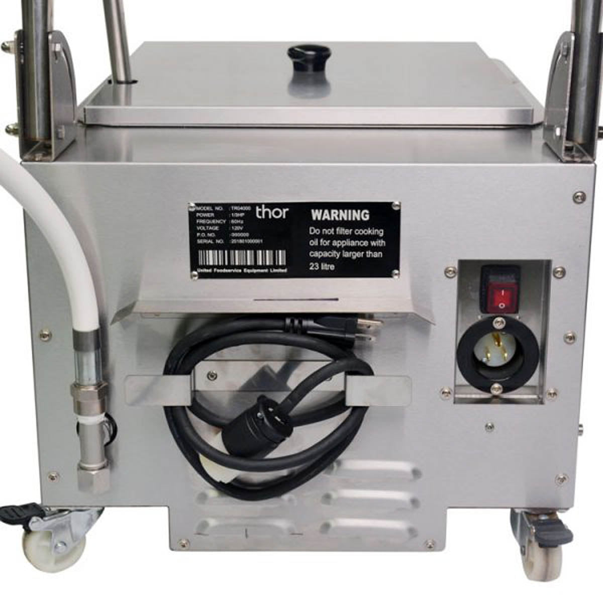 Omcan 44481 Mobile Fryer Filter | stainless steel tank & cabinet