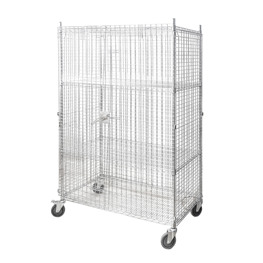 Omcan 44540 Mobile Security Cage Panels Only- 48"W X 24"D X 61"H | steel