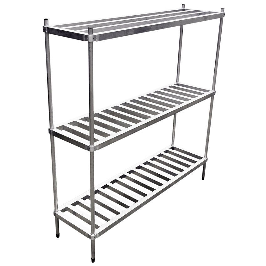 Omcan 44614 Aluminum Keg Rack w/ (6) Keg Capacity - 60"W X 20"D