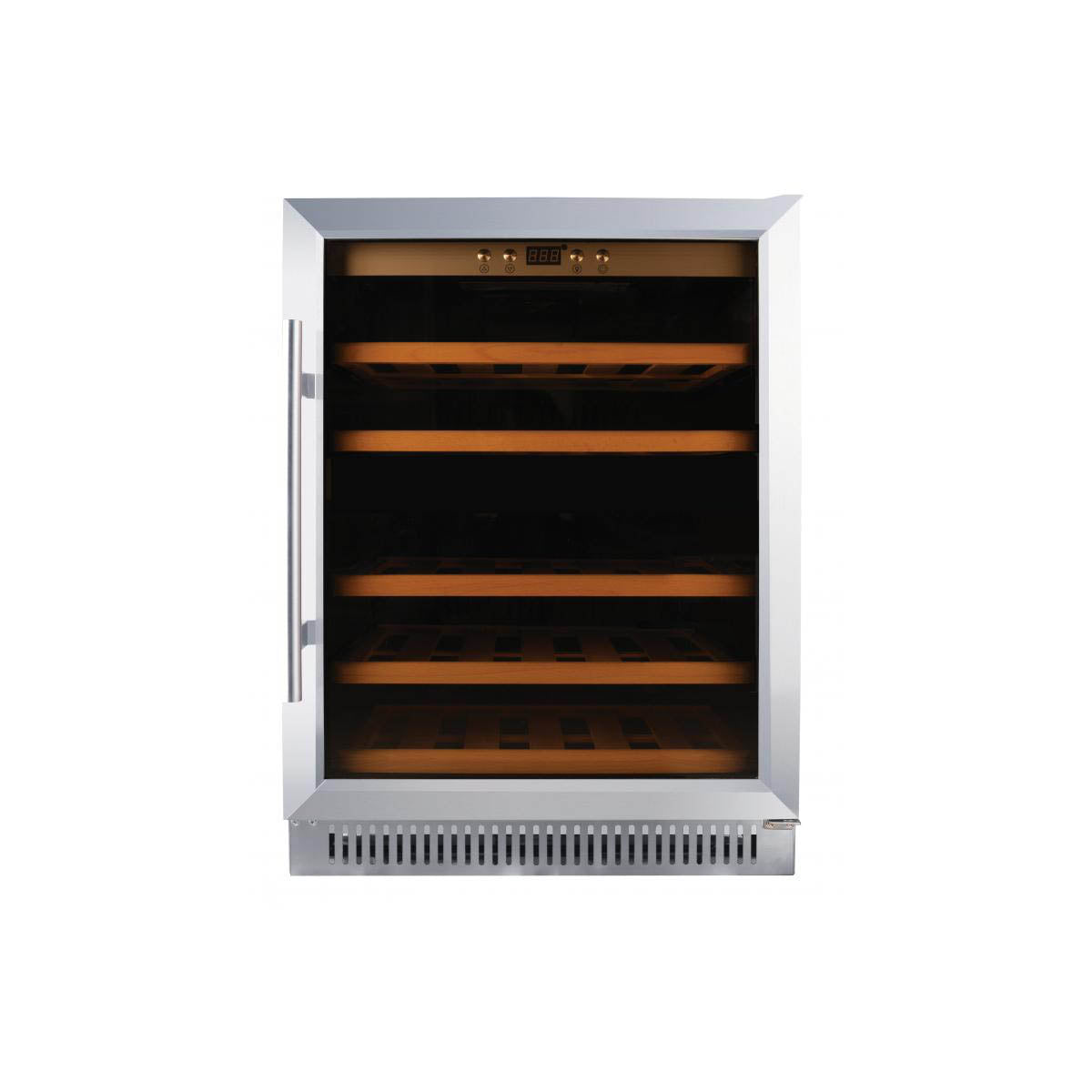 Omcan 45261 23" Glass Door Wine Refrigerator, Single Temperature, 51 Bottles