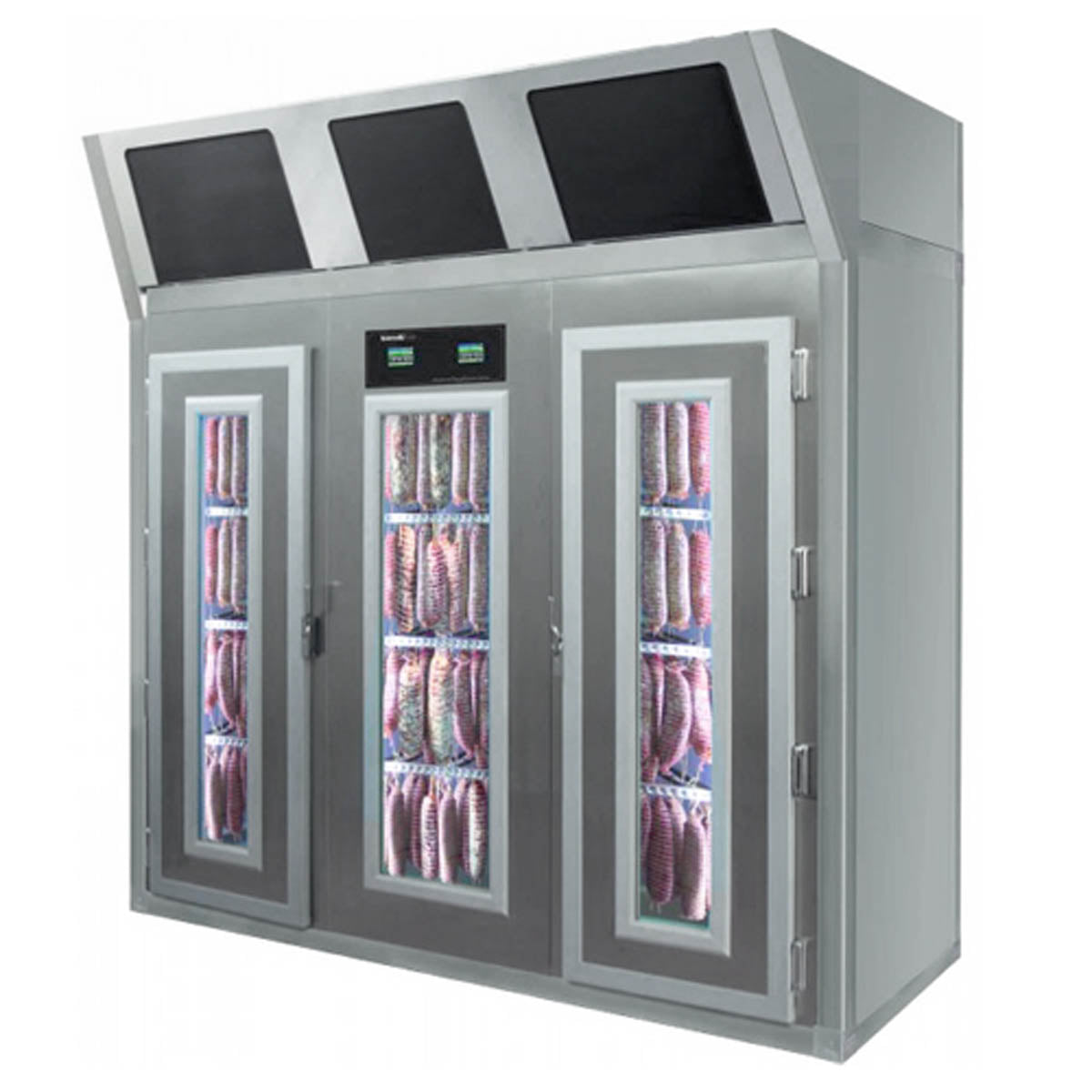 Omcan 45485 Stagionello Meat Curing Cabinet - 220+660 lb Capacity, 35.6-95°F, Steel, Door, Touch-Screen | 100" Wide