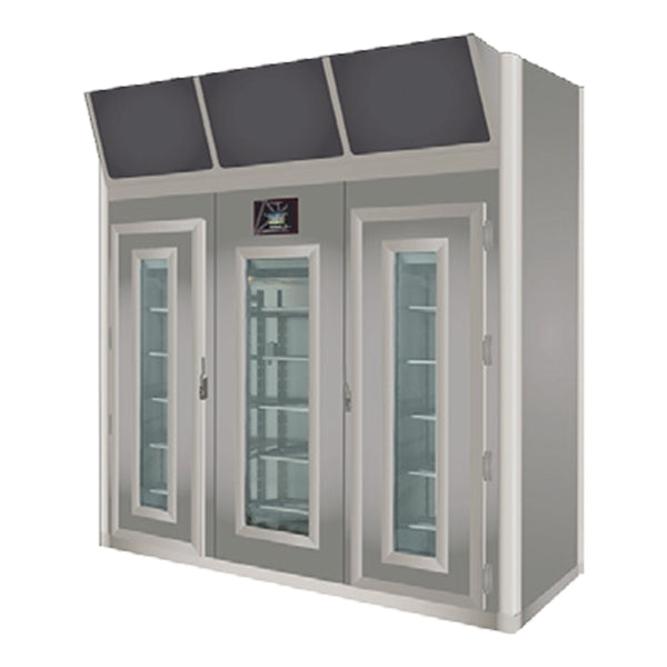 Omcan 45485 Stagionello Meat Curing Cabinet - 220+660 lb Capacity, 35.6-95°F, Steel, Door, Touch-Screen | 100" Wide