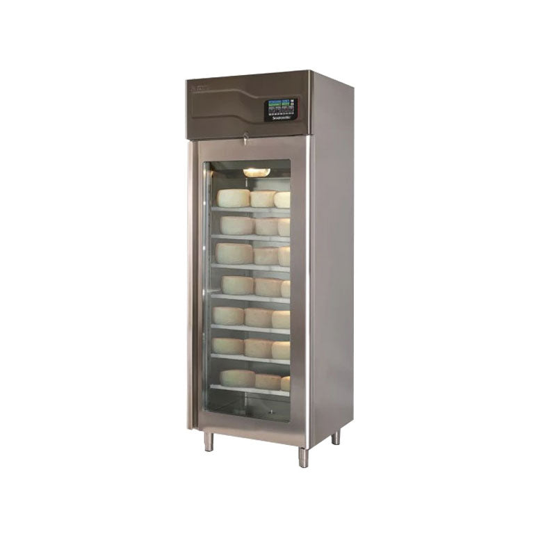 Omcan 45518 Affinacheese Cheese Drying Cabinet, Reach-In, 28.7"W, 220 lbs Capacity, Stainless Steel, 220v