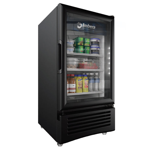 Omcan 45801 19" Door Refrigerator, 4 cu ft, Black, Swing, LED, 32-44°F Control, ENERGY STAR