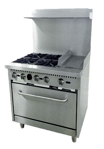 Omcan 46025 36" Gas Restaurant Range