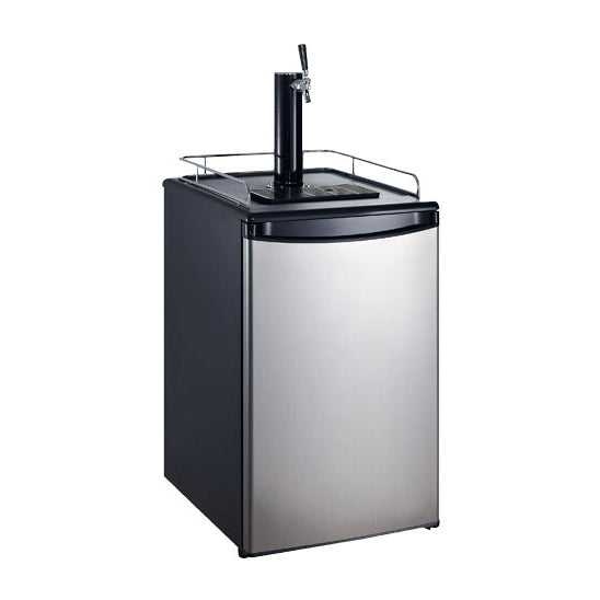 Omcan 46500 Draft Beer Cooler - 21"Wx27"Dx33"H, 40 gal Black, 1 Tap, Compressor, 2°-8°C