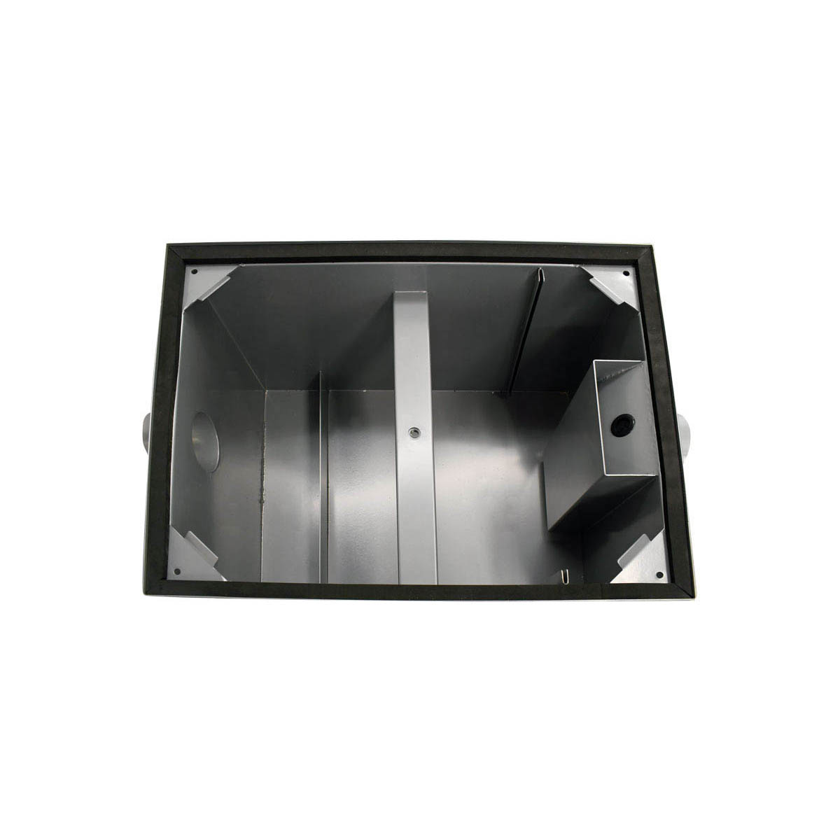 Omcan 46561 4" Inlet/Outlet Grease Trap, 100 Lbs. Capacity - 50 GPM