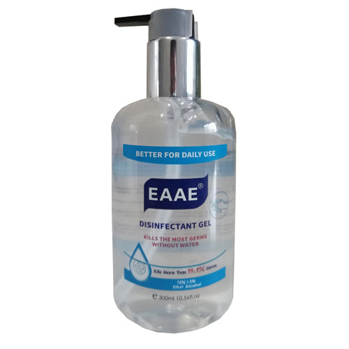 Omcan 46668 Hand Sanitizer Gel, 300 ml Bottle, 75% Alcohol, Pump Dispensing - Commercial Use
