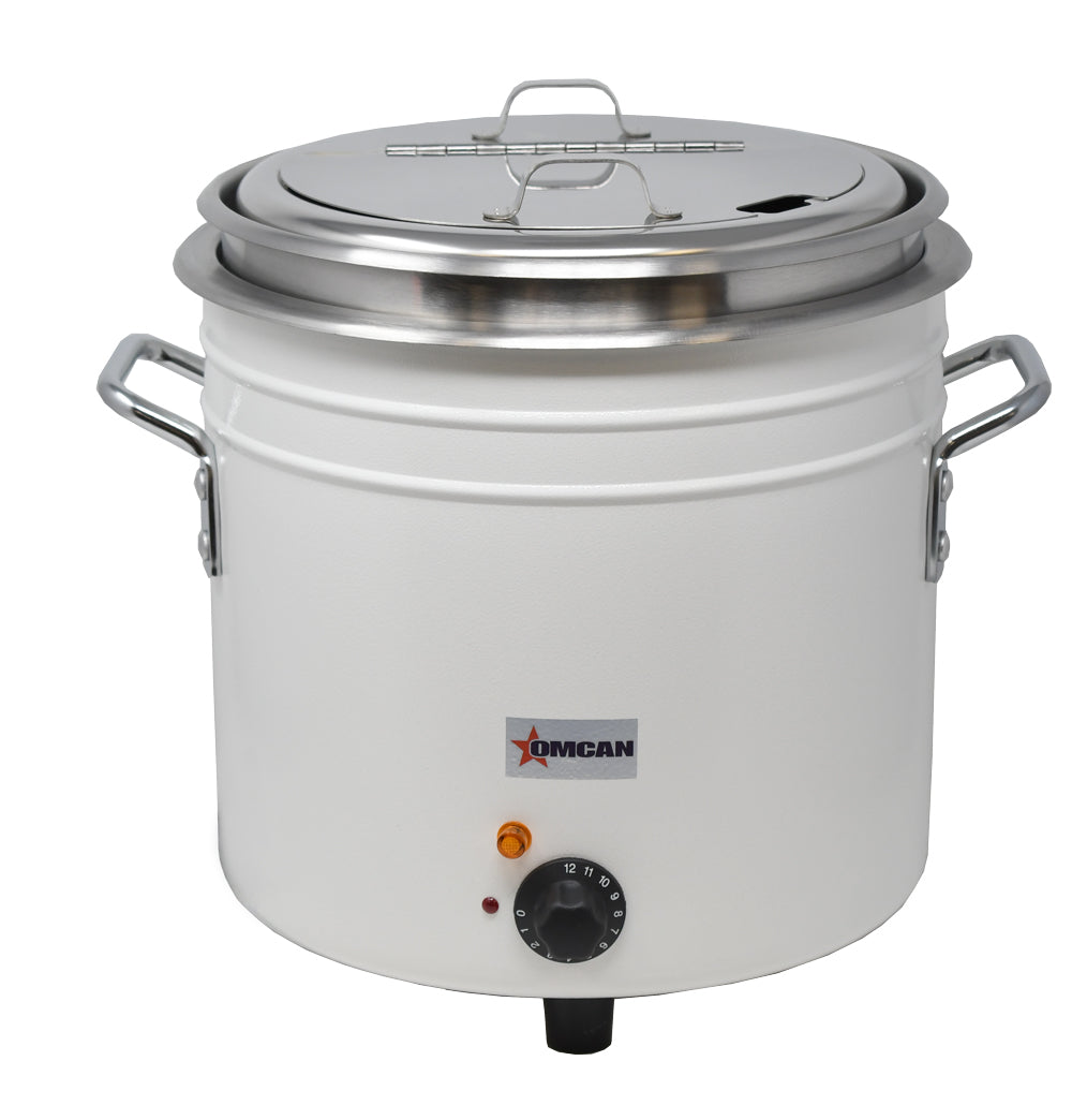 Omcan 46708 (Fw-Tw-5000-W) Retro Stock Pot Kettle, Electric, 11 Qt. Capacity | 11 quart