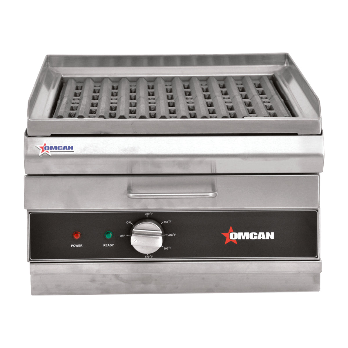 Omcan 49885 14" Countertop Electric Charbroiler w/ 14"W x 19"D Cooking Area, 3.6 kW, 240v-1ph