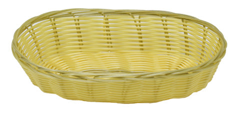 Omcan 47196 Natural Woven Food Display Basket, 9″D x 2.75″W, Round, Wire, Ideal for Serving
