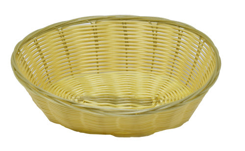 Omcan 47197 Natural Woven Oval Display Basket, 9.5" D x 6.25" W x 2.75" H