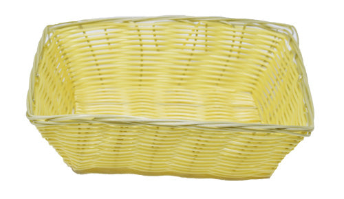 Omcan 47198 Natural Woven Food Display Basket, Rectangular, 9" D x 6.25" W x 2.75" H