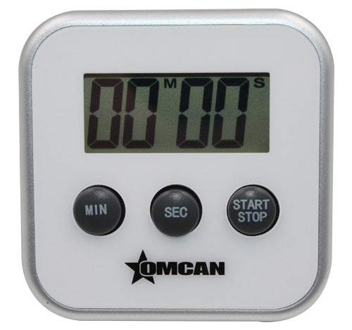 Omcan 47228 Digital Kitchen Timer - Minute/Second Countdown, LCD Display, 0-99 Minute Timer