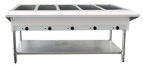 Omcan 47345 (Fw-Cn-0005-Ng) Steam Table, Natural Gas | 72" Wide