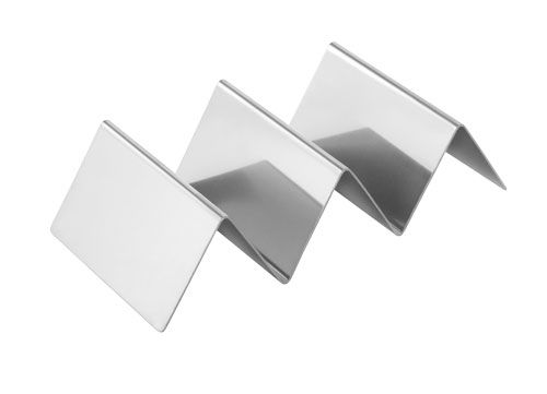 Omcan 47348 2-3 Slot Stainless Steel Taco Holder, Servingware Accessory | 8.3" Wide