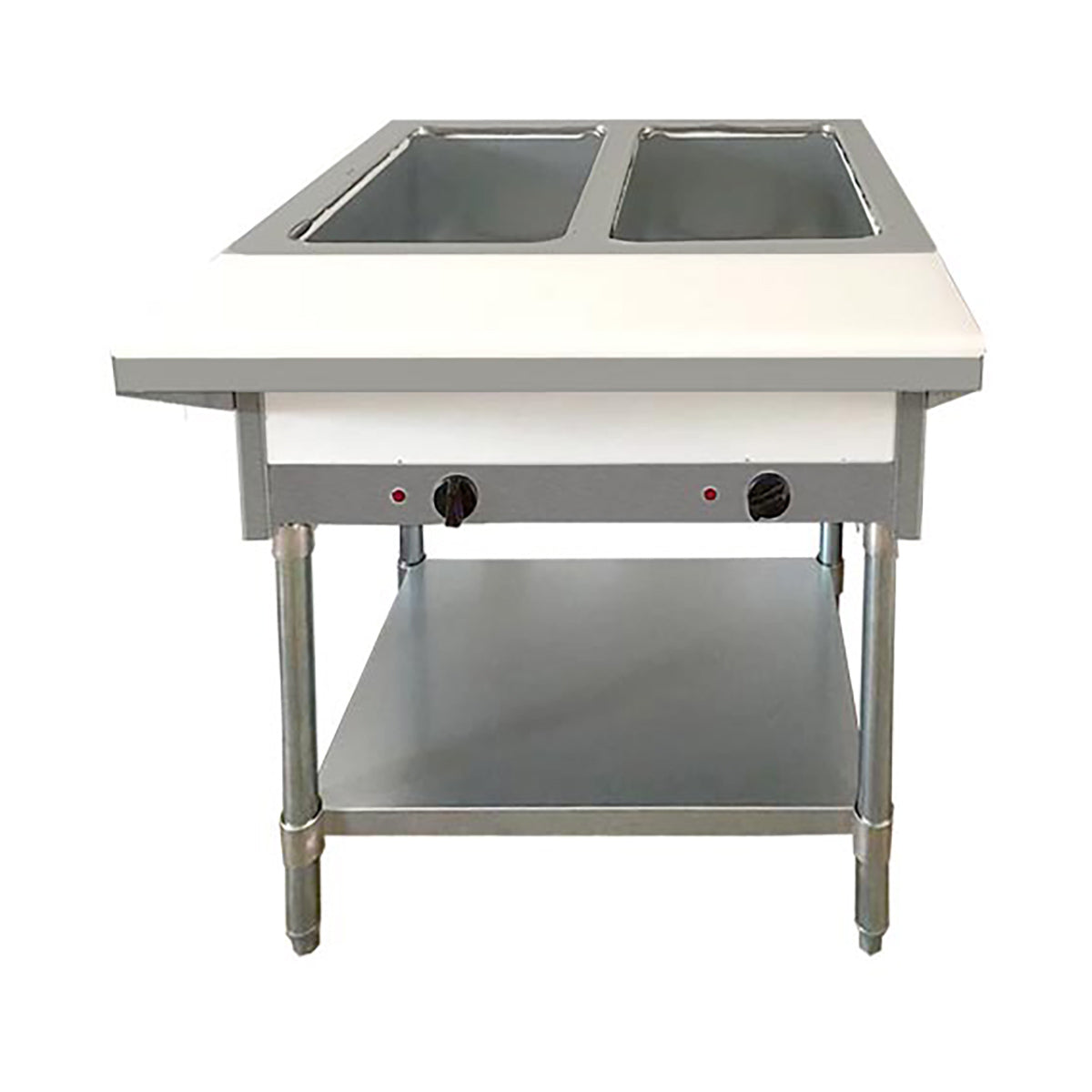 Omcan 47362 (Fw-Cn-0002-Lp) Steam Table, Lp Gas, 30"W X 30-2/5"D X 34-2/5"H