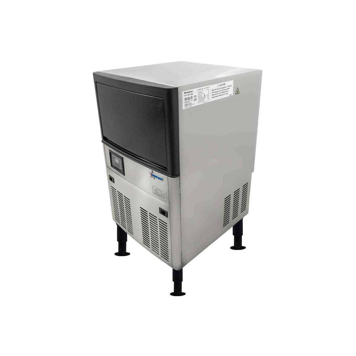 Omcan 47483 23" Air Cooled Full Cube 120 lb Undercounter Ice Machine with 40 lb Bin