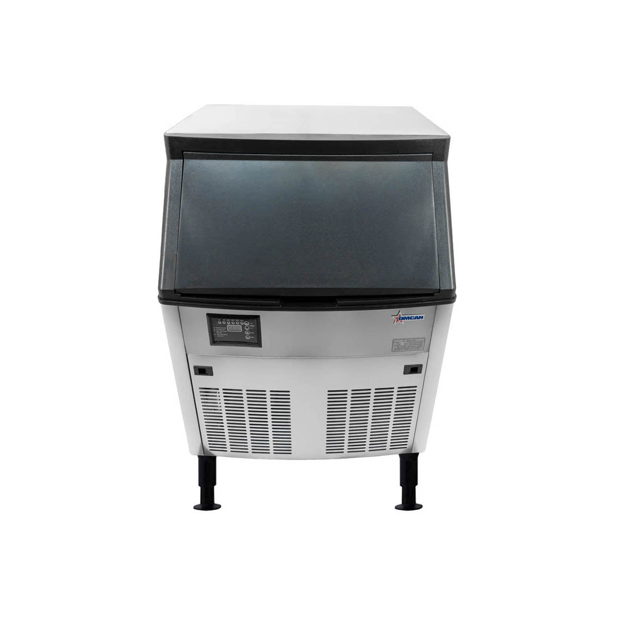 Omcan 47484 26" Air Cooled Full Cube 210 lb Undercounter Ice Machine with 80 lb Bin