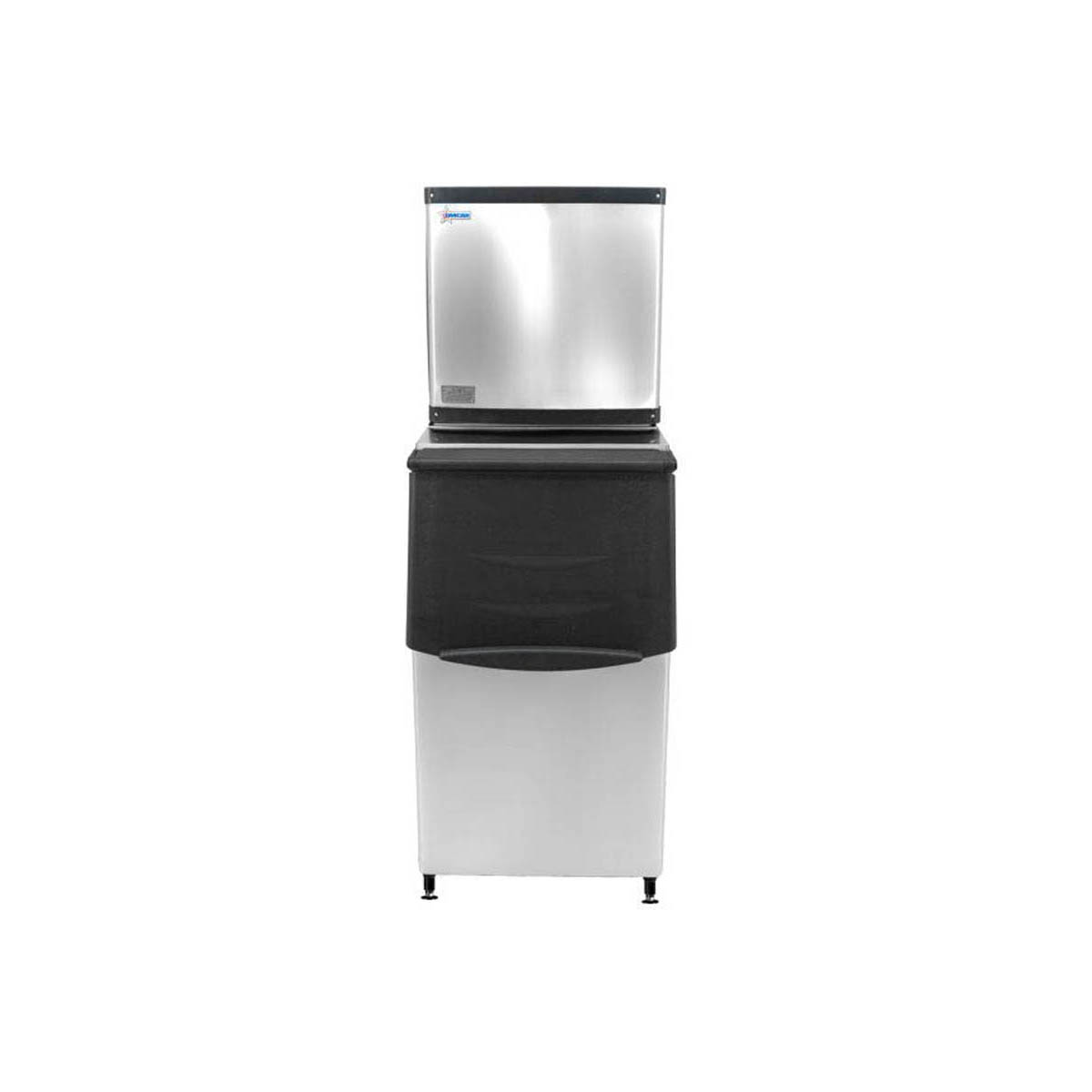 Omcan 47485 Air Cooled Full Cube 350 lb Ice Machine with Bin, 275 lb Storage | 22" Wide
