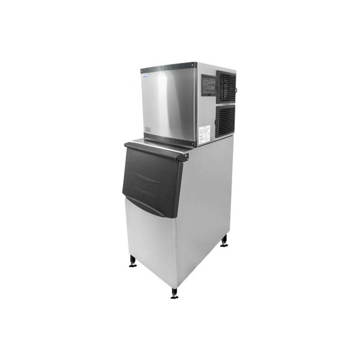 Omcan 47485 Air Cooled Full Cube 350 lb Ice Machine with Bin, 275 lb Storage | 22" Wide