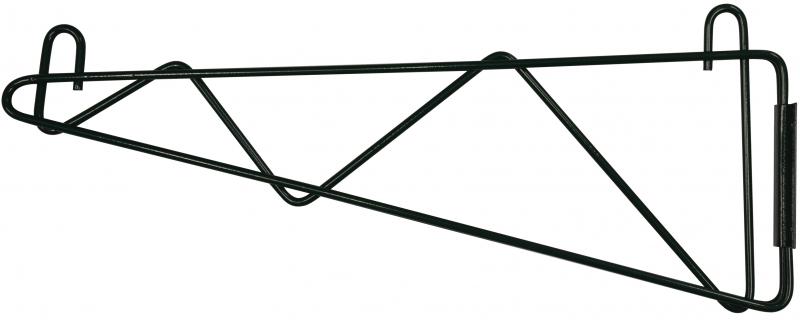 Omcan 47508 Wall Bracket, 21" Epoxy Coated Black, NSF Certified, 21" Depth, Shelving Part