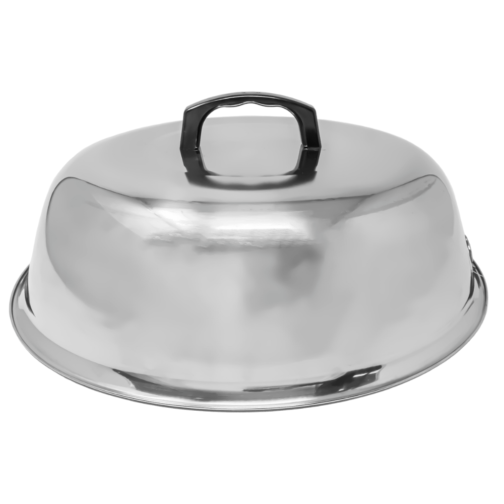 Omcan 47545 Wok Cover, 14" Diameter Stainless Steel, Restaurant-Grade Fit for Commercial Woks