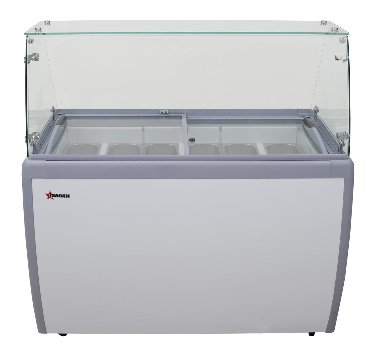 Omcan 47743 (FR-CN-0009) 50" Gelato Dipping Cabinet w/ Sneeze Guard